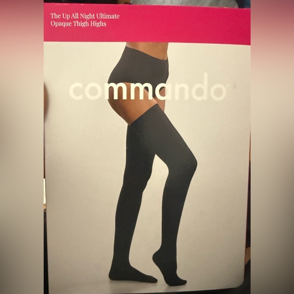 Commando Black Thigh Highs - Picture 1 of 2